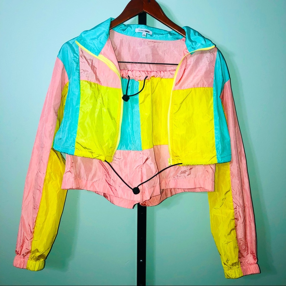 FASHION NOVA Windbreaker Short set